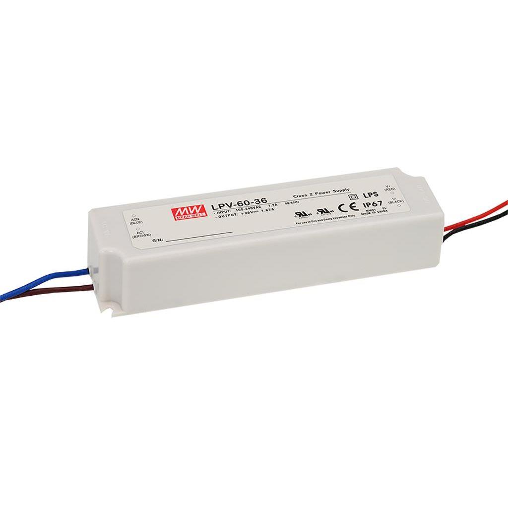 Mean Well LPV-60-12 AC-DC Tek çıkışlı LED sürücü Sabit 