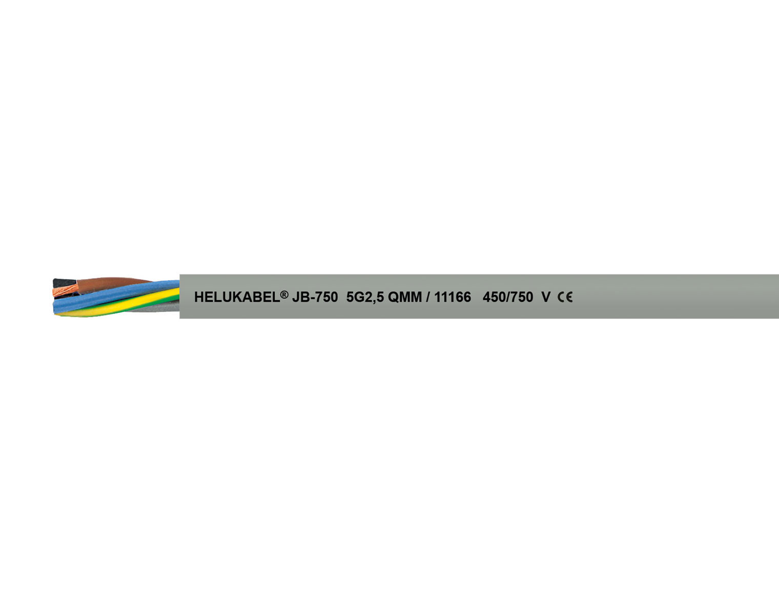 HELUKABEL  JB-750 grey 5 G 4 mm² Item No. 11123